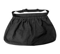 Vynetra Tablier de récolte multifonction en toile renforcée avec taille élastique et compartiments de rangement pratiques pour jardinage et ferme. Idéal pour les femmes et les hommes, Noir , taille