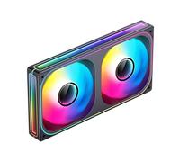 Vynetra Ventilateur 120 240 360 à cadre unique avec RVB de 1/2/3 x 120 mm avec haute pression statique et commandes d'éclairage des flux d'air