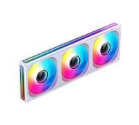 Vynetra Ventilateur 120 240 360 à cadre unique avec RVB de 1/2/3 x 120 mm avec haute pression statique et commandes d'éclairage des flux d'air