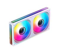 Vynetra Ventilateur 120 240 360 à cadre unique avec RVB de 1/2/3 x 120 mm avec haute pression statique et commandes d'éclairage des flux d'air