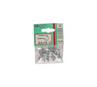 VYNEX Crochet zingué 2.5 x10 SC x18, Taille Unique, Gris
