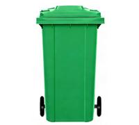 Vyntyra Mobil Plastic Poubelle à roulettes,Conteneur à ordures,Poubelle d'extérieur,avec couvercle, pour l'extérieur, les parcs et les centres commerciaux(100L)