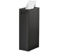 Vyntyra Poubelle commerciale, poubelle universelle for le tri des déchets et le recyclage, avec couvercle et 2 poignées(Black-1,32L)