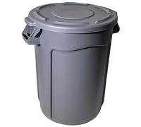 Vyntyra Poubelle Exterieur,Bac Conteneur pour Déchets et Recyclage,avec couvercle et 2 poignées,Mobil Plastic Poubelle à roulettes(B,80L)