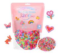 VynyQoo 2026 New Perles à Repasser Scintillantes 3200 Pièces | 11 Couleurs, 5 mm, Perles Fusibles DIY pour Enfants, Loisirs Créatifs, Idée Cadeau Anniversaire & Nouvel An