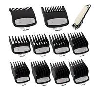VYNZOR 10 Pièces Peignes de guidage de tondeuse à cheveux,Tondeuse à Cheveux Limite Peignes pour Sabot Cheveux,Guide ensemble peigne Compatible Wahl,Accessoires tondeuse à cheveux,Hair clipper guard