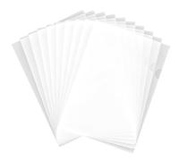 VYNZOR 10 Pochettes Plastique Transparent A4 avec Ouverture Latérale, Protège Documents Transparents pour Classement et Organisation, Idéal pour Rapports, CV, Contrats et Thèses, Réutilisable