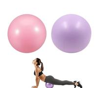 VYNZOR 2 Pièces Ballon Pilates 25 cm,Balle Fitness,Ballon Paille,Petit Pilates Ball Plastique,Swiss Ball de Gym Yoga Grossesse Siege Bureau,Formation de Base、Thérapie Physique & Améliorer l'équilibre