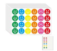 VYNZOR 720 Pcs Tableau de Recompense Enfant,Enfants Autocollant Gommettes Autocollants Comportement Récompense Smiley des Gommette Autocollantes Journée,pour Enseignants Recompenses Point Humeur Stick