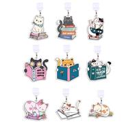 VYNZOR 9 Pcs Bouchon Anti-Poussière USB-C avec Breloque Chat Mignon,Bouchon Anti-Poussière de Type C Protecteur Silicone Cache Poussière Accessoires Cadeaux pour Les Amoureux des Livres,Filles,Amoureu