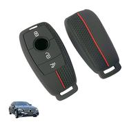 VYNZOR Silicone Remote Key Shell Case Cover pour Mercedes Benz A C E S GLC GLE GLS CLA Class W205 W213 W177 X167 W222 G63 3 Buttons