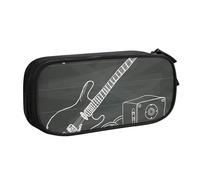 VYONNE Trousse pour fournitures scolaires et de bureau Love Rock - Grande capacité - Pour étudiants, papeterie, bureau - Fermeture éclair lisse - Portable, Noir , Taille unique, Sac à dos enfant