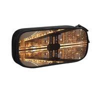 VYONNE Trousse pour fournitures scolaires et de bureau New York Manhattan Bridge Night Grande capacité pour étudiants Papeterie Boîte à crayons Bureau avec fermeture éclair lisse Portable, Noir ,