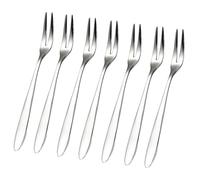 Vyooxcy Lot de 7 mini fourchettes pour crustacés et huîtres, amuse-bouche, crabe hosybal, en acier inoxydable