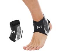 Vyranut Chevillère Sportive 2 Pièces - Support de Cheville en Nylon Respirant avec Double Bande Réglable en U - Unisexe, Idéale pour Course, Football, Fitness, Randonnée(Taille universelle)