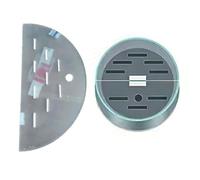 Vyrata Couvercle Aquarium Couvercle Rond d'aquarium 1 pièce, Couvercle Anti-Saut en Acrylique Transparent for Aquarium, Multi-Trous for Tortues/Reptiles/crevettes/Poissons(35cm (13.8"))