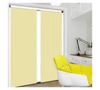Vyrata Portes accordéon Porte Pliante intérieure accordéon for Chambre à Coucher, Porte Pliante coulissante rétractable avec Cadre en Aluminium et séparateur de pièce(80x80in(203.2x203.2cm))
