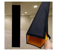 Vyrata Protections carrées for poteaux de Garage/Parking, Protections Anti-Collision for poteaux de Basket-Ball/Terrain de Jeu en sous-Sol/extérieur, Housses de Protection(Black,13"x13"(33x33cm))