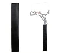 Vyrata Protections rembourrées for poteaux de terrains de Basketball, Protections for poteaux de Gymnase Hauts, Protections de poteaux de sécurité Robustes(Black,H-6ft 3"x3")