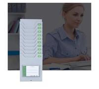 Vyrata Support mural for porte-cartes de pointage, support de carte de pointage en plastique 5 10 15 20 25 30 poches, for l'organisation des entrepôts industriels(5-slot(33cm/1.3"))