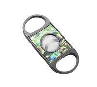 VYSLZ Coupe-cigare, ciseaux à motifs en acier inoxydable avec interrupteur mécanique, trancheuse portable en métal (D)