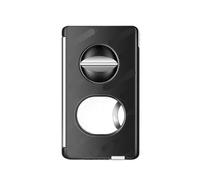 VYSLZ Outil professionnel 5 en 1 coupe-cigare, coupe en V de précision et tondeuse plate avec support caché, accessoire en métal à motifs artistiques, outil multifonction portable (K)