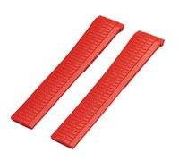 VYSLZ Pour Patek Philippe Aquanaut 5072R-001 broches métalliques montre ceinture 21mm bracelet en caoutchouc(Red,Silver buckle)