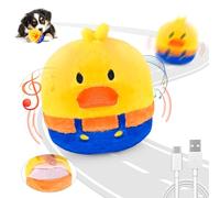 VYsTN Jouets interactifs pour chien avec balle mobile intégrée, fonctions saut et modes silencieux, jouets pour chiots et jouets pour animaux de compagnie pour les garder occupés, rechargeables