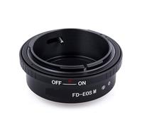 VYUHAksZ Bague d'adaptation de Monture d'objectif FD-EOS M, for Canon EOS M M2 M3 M5 M6 M10 M50 M100 Accessoires d'appareil Photo for Objectif for Canon FD à for Canon EOS M