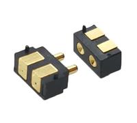 VYUHAksZ Connecteur à Ressort Pogo, 2 à 50 pièces, 2 Broches, 2 pôles, Grille 2.5, Contact Cible mâle, Face Concave, Trous traversants, sonde Pogopin PCB(20 PCS)