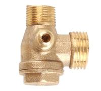 VYUHAksZ Valve de contrôle de compresseur d'air à Filetage mâle, Outil de connecteur de clapet de contrôle à Filetage mâle en Laiton for Valve de Remplacement de compresseur d'air(20x16x10mm)