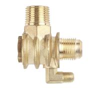 VYUHAksZ Valve de contrôle de compresseur d'air à Filetage mâle, Outil de connecteur de clapet de contrôle à Filetage mâle en Laiton for Valve de Remplacement de compresseur d'air(20x19x10mm)