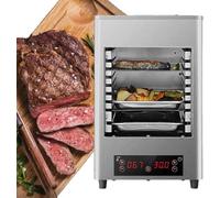 VYUJHNBG Four à Steak électrique, Grille-Pain à Fromage Commercial avec Grill à 8 Couches, Panneau d'affichage numérique