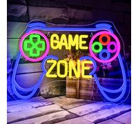 VYXIN Game Zone Panneau Neon Mural Pour Décoration Murale, Lumière Néon Pour Salle De Jeux, Idée Cadeau Pour Garçons, Enfants Et Joueurs, Panneau De Jeu Pour Décoration De Chambre De Garçon