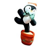 Vyzio Jouet de Noël dansant Dancetko - Bonhomme musical en forme de biscuit, chante et danse avec chansons de Noël, parfait pour les enfants et la décoration | DANCETKO (Pinguin)