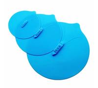 Vzer Lot de 3 couvercles en silicone pour bateau à vapeur