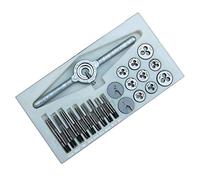 Vzer Lot de 31 mini tarauds et filières en acier rapide M1 M1.1 M1.2 M1.4 M1.6 M1.8 M2 M2.2 M2.5