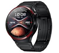 VZEXJIU 22mm Bracelets en Titane,Compatible avec Huawei Watch 5 Pro/GT 5 46 mm/GT 4 Pro/GT 3 Pro/Ultimate Bracelet de Remplacement de Métal pour Homme(Noir-B)