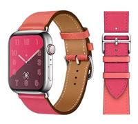 VZEXJIU Bracelets en cuir Compatible avec Apple Watch 38mm 40mm 41mm 42mm 44mm 45mm 46mm 49mm Bracelet en Cuir Véritable Remplacement pour iWatch Ultra 3/2/1 Séries 11 10 9 8 7 6 5 4 3 SE