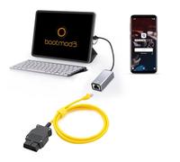 VZG Enet Câble BMW avec Adaptateur USB/Type-C vers RJ45 Ethernet, Convient pour Diagnostic et Codage des véhicules BMW F-Series G, Compatible avec E-SYS IST Bootmod3 Bimmercode Software Outil de