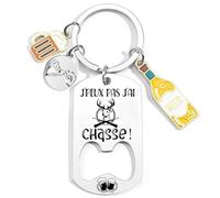 VZIUYTRE Cadeau Fan de Basket Coach Porteclef Décapsuleur Original Porteclef Personnalisé pour Basket Chasseur Football Golfeur Motard Pêcheur Cycliste Rugby BOXE JUDO TENNIS Cadeau (1)