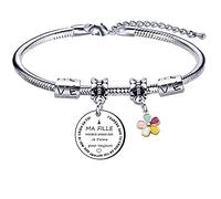 VZIUYTRE Cadeau Fille Bracelet,N’oublie pas que tu es une fille Fantastique,Inspirantes Bracelet Charms Bracelet Fille, Idée Cadeau Anniversaire Fille (3)