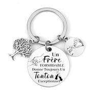 VZIUYTRE Porte-clés tonton exceptionnel - cadeau fête pour tonton baptême - annonce grossesse et naissance - porte clefs personnalisé oncle - cadeau tonton anniversaire Noël naissance tonton clé