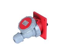 VZJIUOJW Prise Industrielle Oblique dissimulée étanche IP67, 5 conducteurs, 16 A/32 A, fiche Aviation mâle et Femelle, 380 V(16A Concealed Inclined Seat Set)