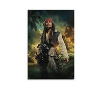 VZRSQZK Affiche de film Pirates des Caraïbes - Peinture décorative sur toile - Impression moderne pour chambre à coucher - 20 x 30 cm
