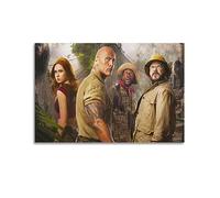 VZRSQZK Jumanji 2 Poster de film décoratif sur toile - Décoration murale moderne pour chambre à coucher - 40 x 60 cm