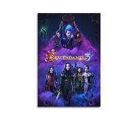 VZRSQZK Poster de Descendants du film 3 - Impression sur toile - Décoration murale moderne pour chambre à coucher - 50 x 75 cm