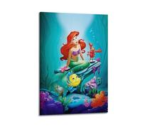 VZRSQZK Poster de film animé La Petite Sirène - Impression sur toile - Décoration murale moderne pour chambre à coucher - 30 x 45 cm