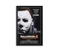 VZRSQZK Poster de film Halloween IV Le Retour de Michael Myers - Impression sur toile - Décoration murale moderne pour chambre à coucher - 30 x 45 cm