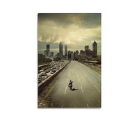 VZRSQZK Poster de l'émission télévisée The Walking Dead Live or Die - Peinture décorative sur toile - Décoration moderne pour chambre à coucher - 40 x 60 cm